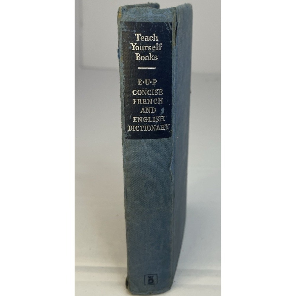 Concise French English Dictionary Teach Yourself EUP 1964 Vintage Hardcover Book